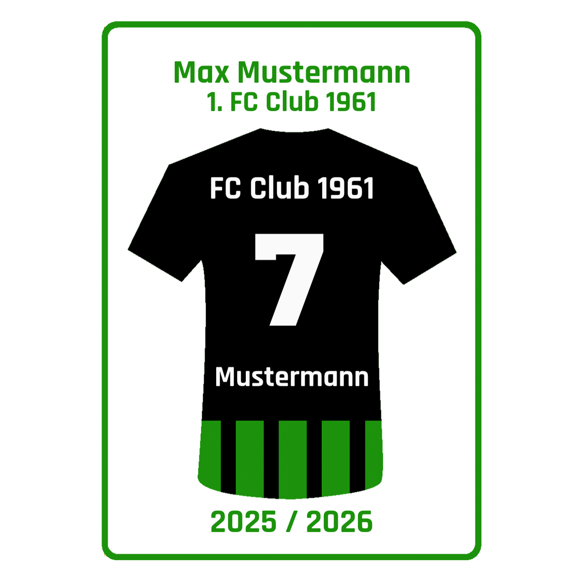 Fußball Trikot-Streifen